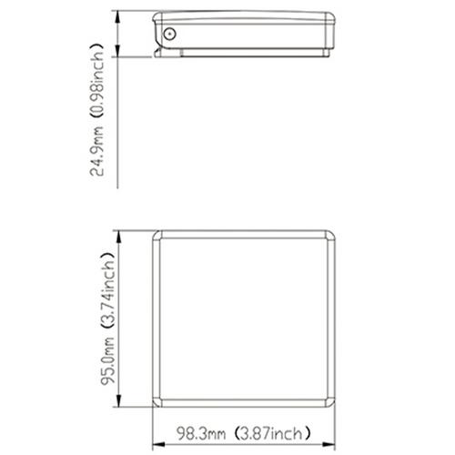 BURKHÅLLARE PLAST VIT