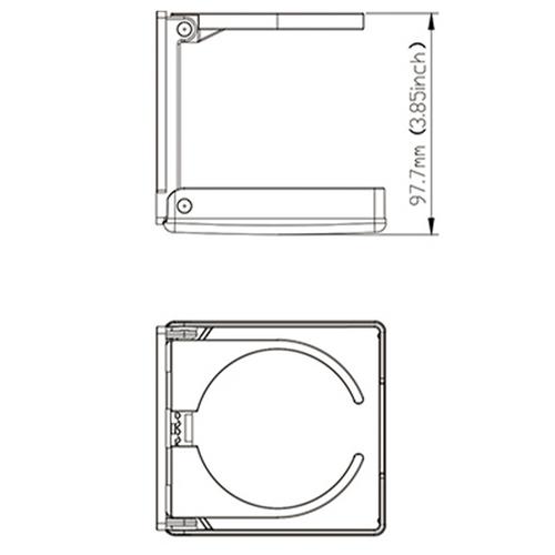 BURKHÅLLARE PLAST VIT
