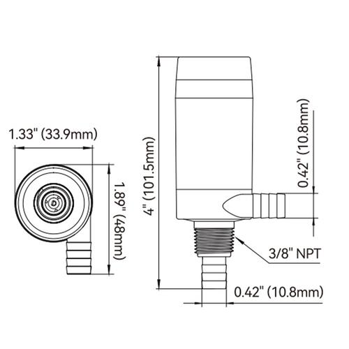 PENTRYPUMP MED KRAN 12V