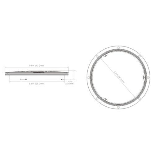 INSPEKTIONSLUCKA SVART 203MM