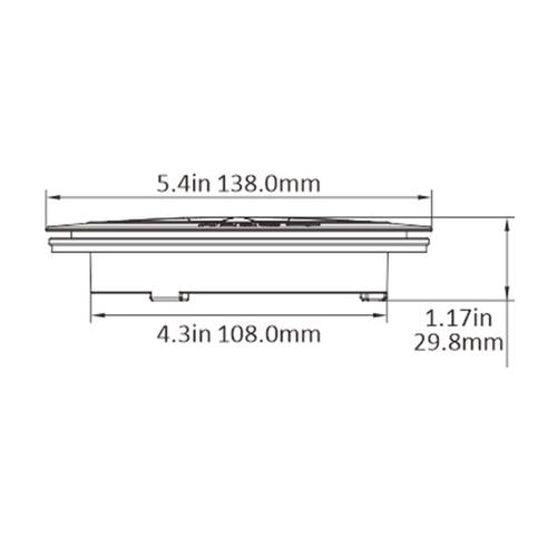 INSPEKTIONSLUCKA SVART 138MM