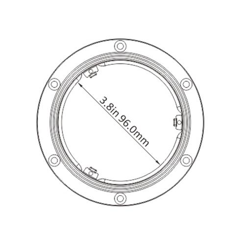 INSPEKTIONSLUCKA SVART 138MM
