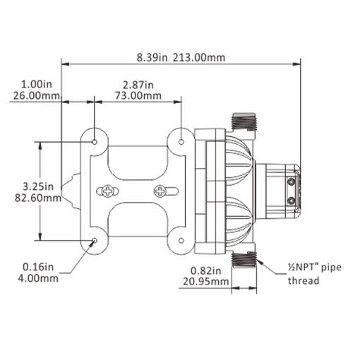 PENTRYPUMP SEAFLO 10L 12V