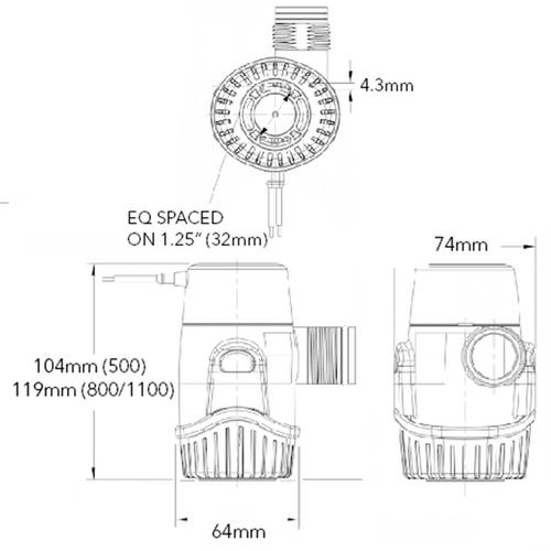 RULE PUMP 500 12V AUTO
