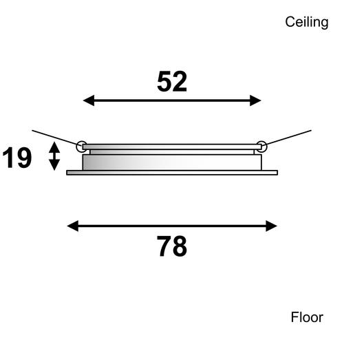 LAMPA STELLA HONEYCOB KROM
