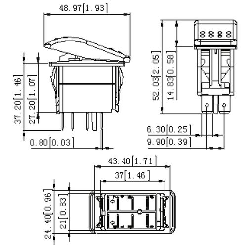 STRÖMSTÄLLARE ON-OFF-ON MOM