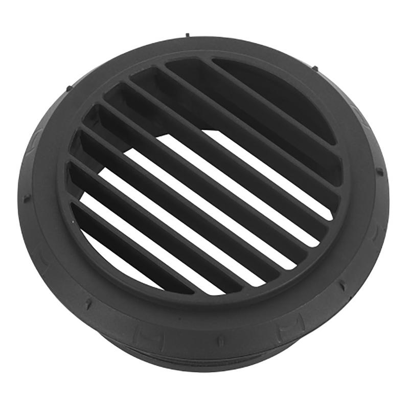Utblåsningsventil 90mm Svart