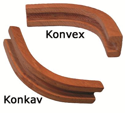 Hörna 13x7 Konvex Teak
