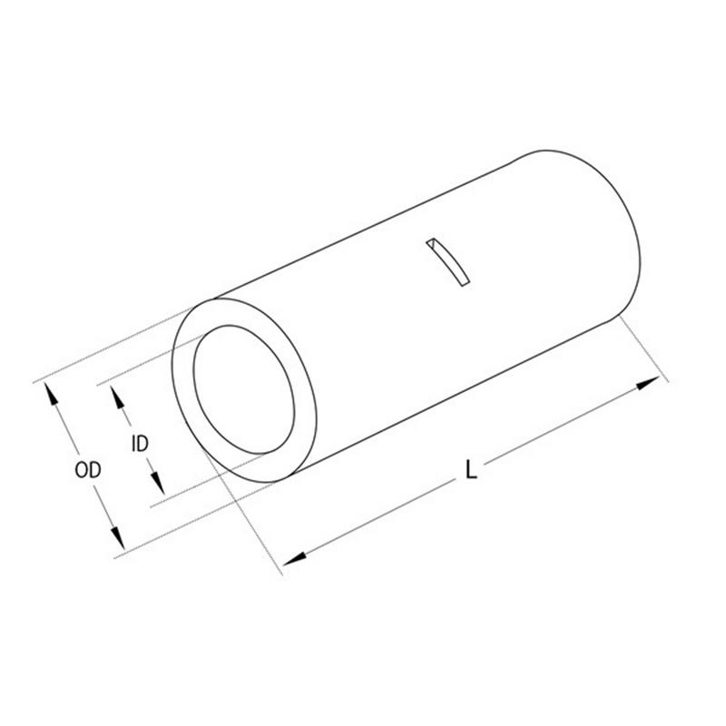 Rörskarvhylsa 6mm 5st