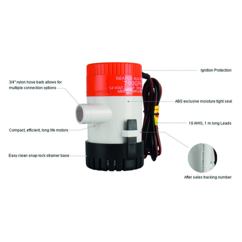 Länspump Seaflo 47l 12v