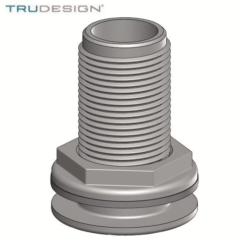 Trudesign Bordsgenom 1-1/4"vit