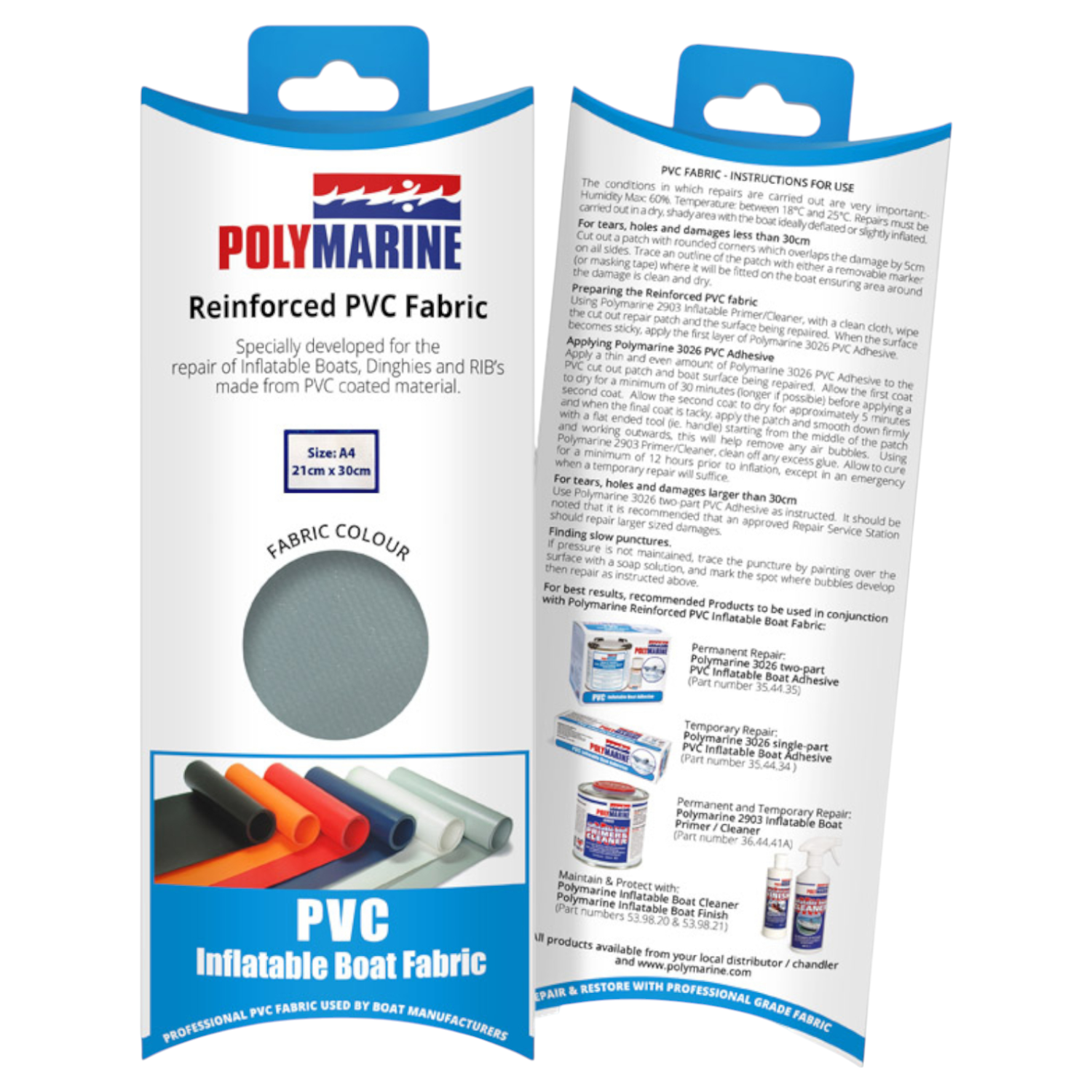 Polymarine Pvcduk Grå 30x21