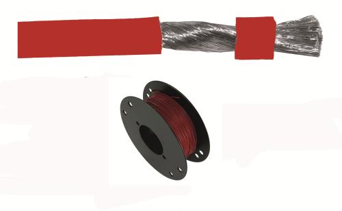 Kabel Röd 2,5mm 25m Förtent