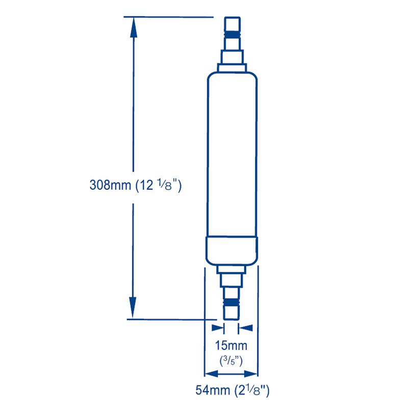 Aquasource Vattenfilter 15mm