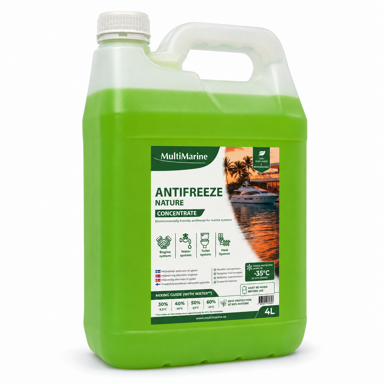 Antifreeze Miljövänlig 4l