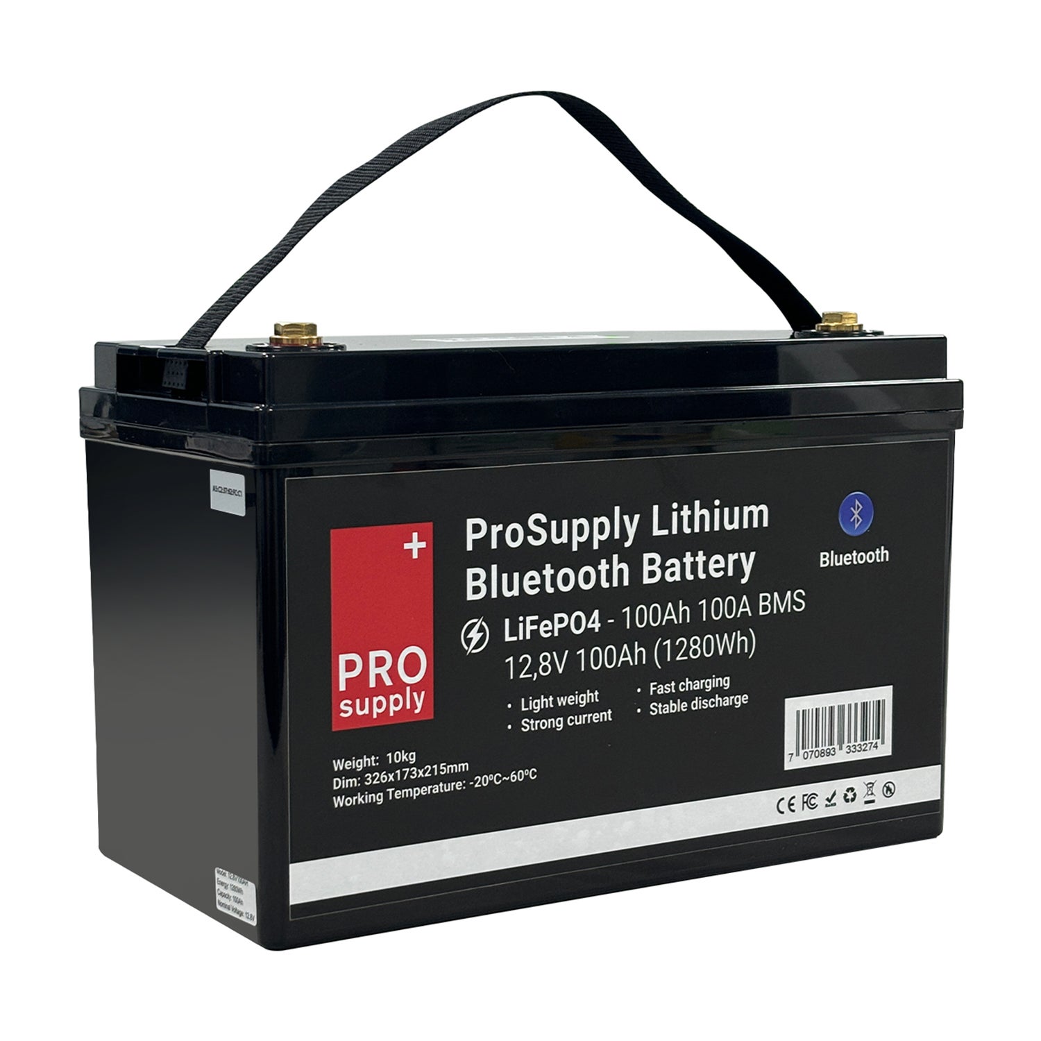 Litiumbatteri 12v 100ah Bt