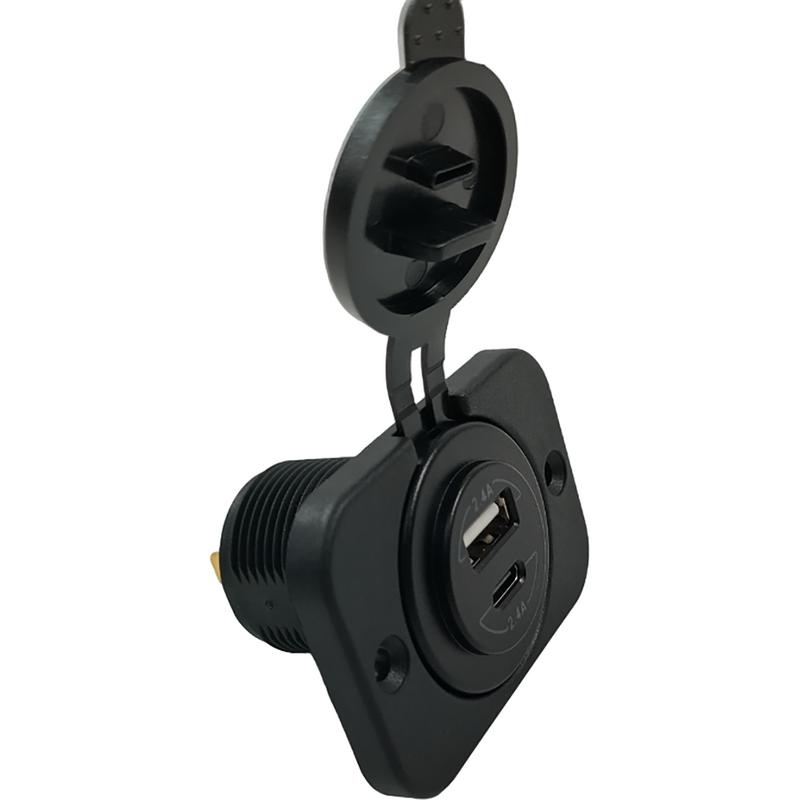 Usb-uttag A/c Dubbelt