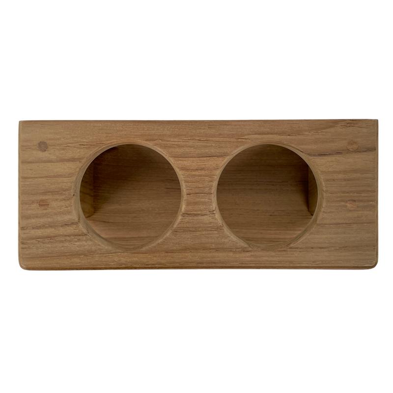 Glashållare 2 Glas Teak