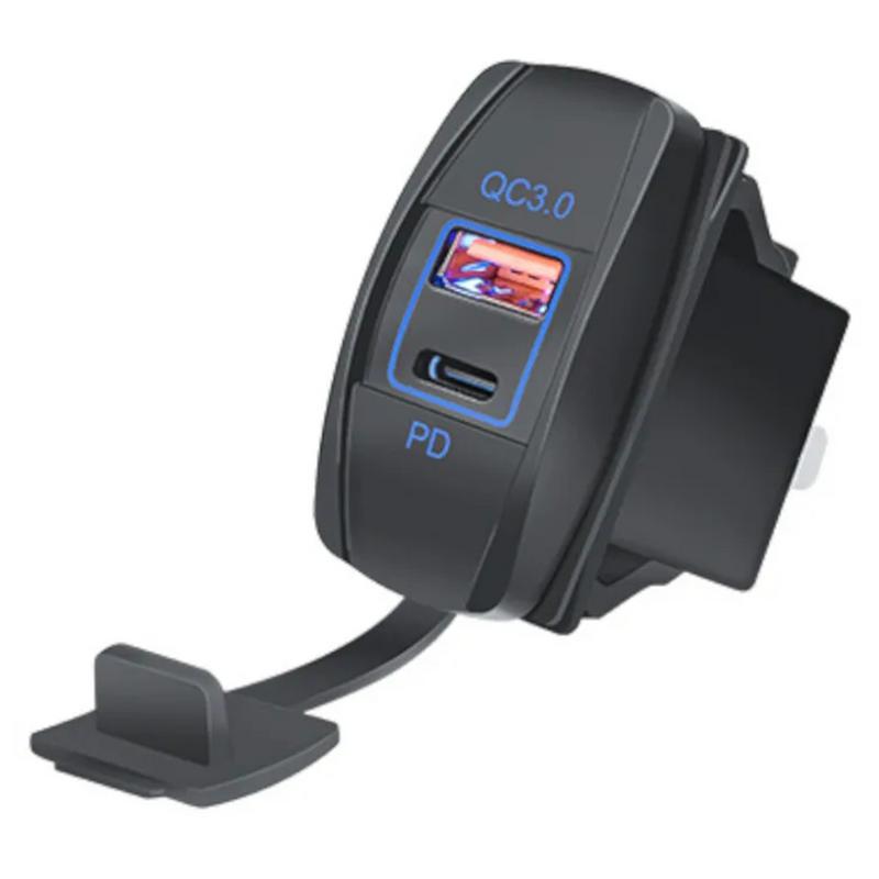 Usb-uttag 12/24v A+c Pd