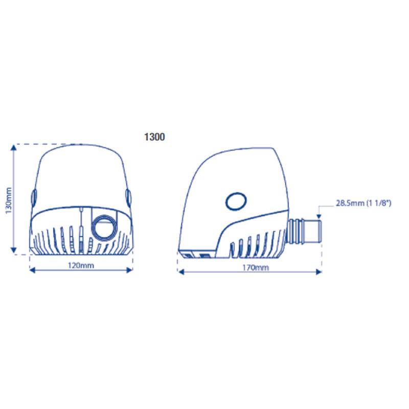 Länspump Whaleorca 1300gph 12v