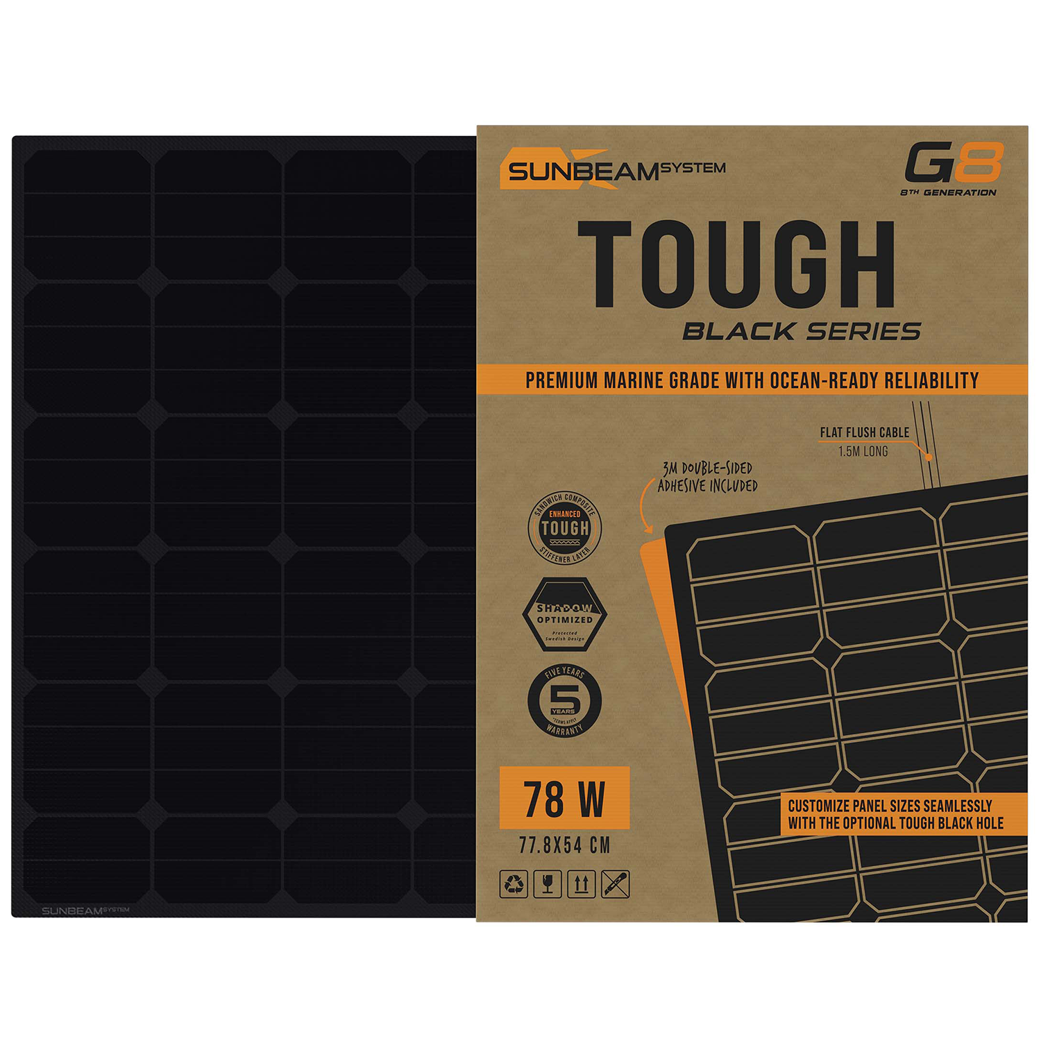 Solpanel 78w Sunbeam Tough Bl