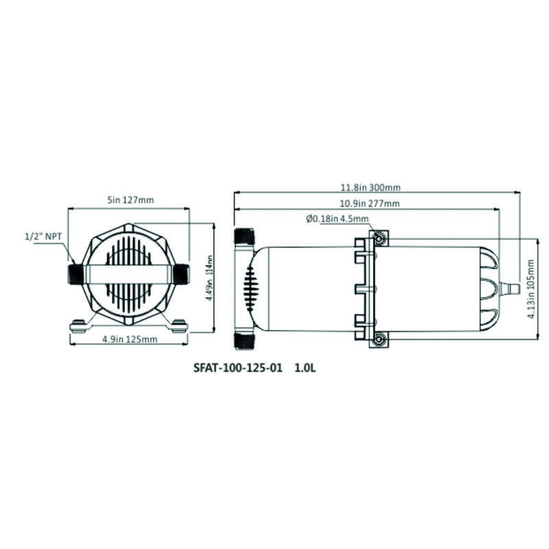 Expansionstank Plast 1l
