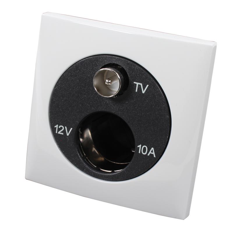 Berker Uttag Tv + 6-24v Vit