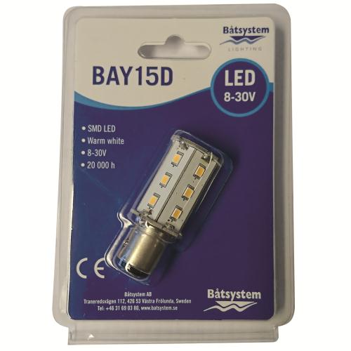 Ledlampa Bay15d 15-smd Vit