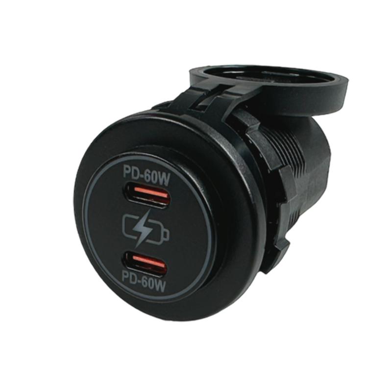 Usb-c / Usb-c Uttag 8-32v 60w