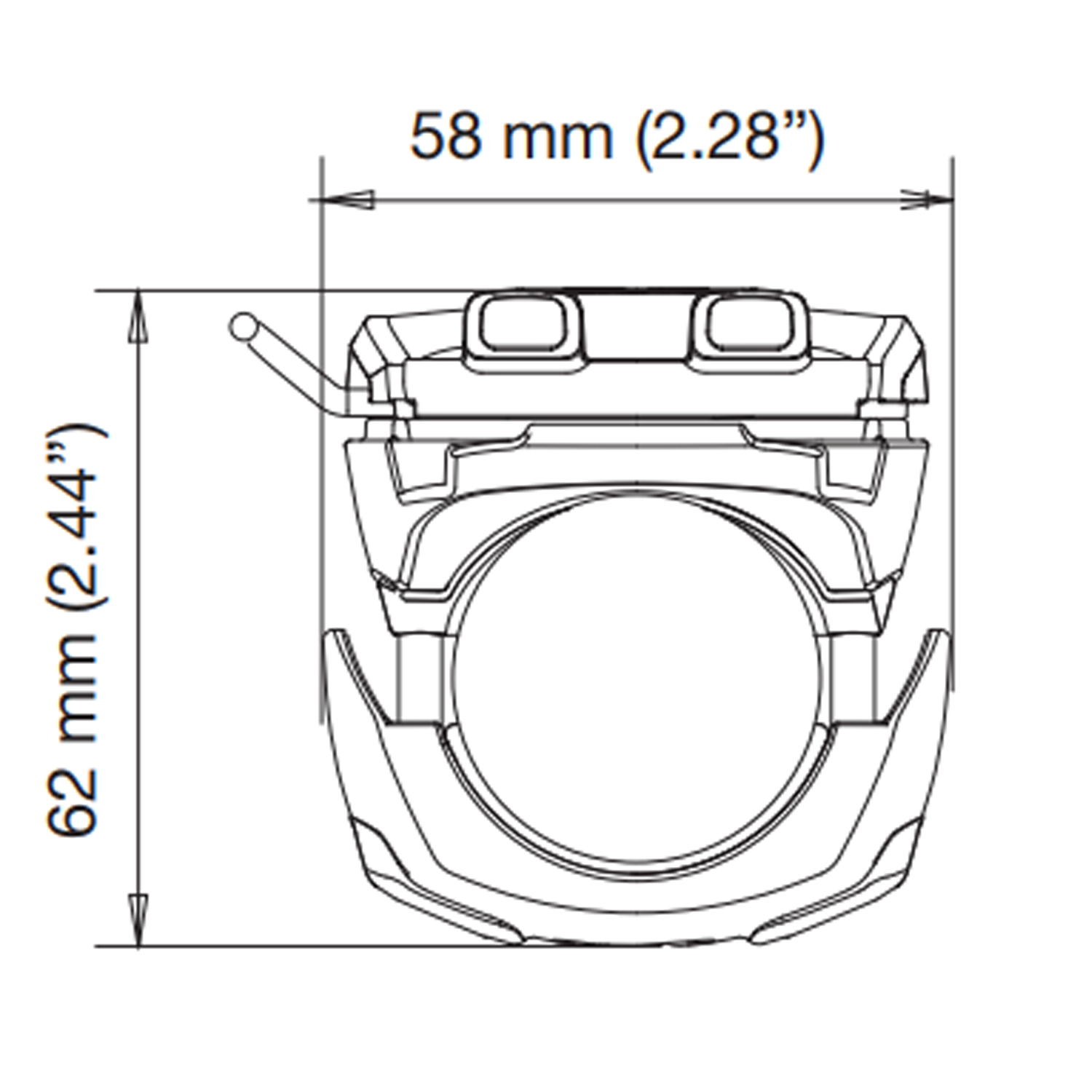 Rokk Mini Bas Rörfäste 19-34mm