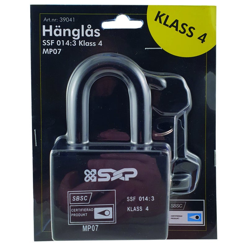 Hänglås Klass 4
