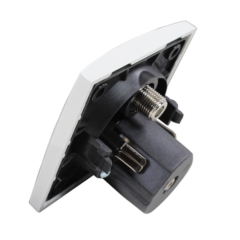 Berker Uttag Tv + 6-24v Vit