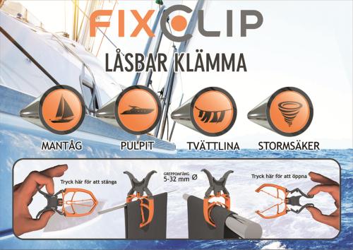 Fixclip 5-32mm 6-p Orange/vit