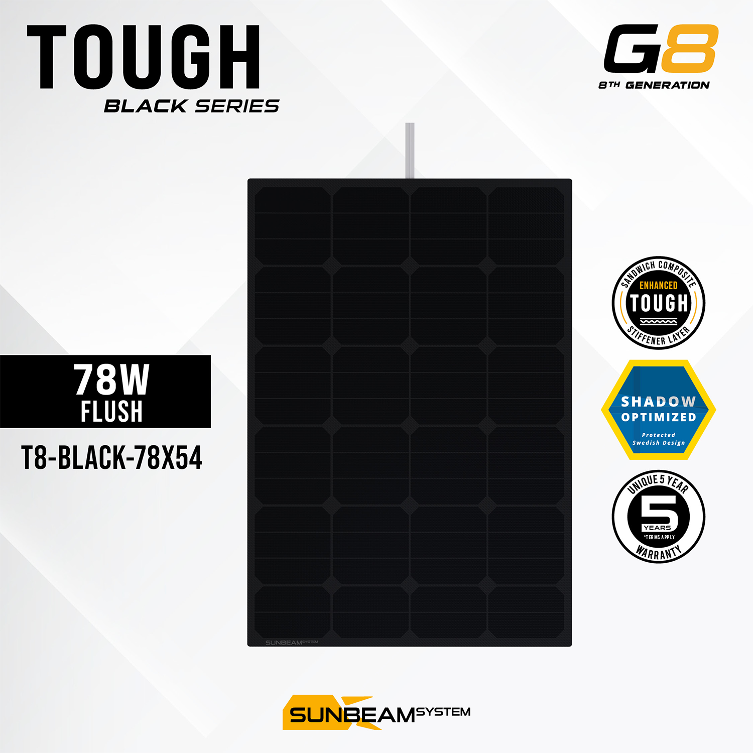 Solpanel 78w Sunbeam Tough Bl