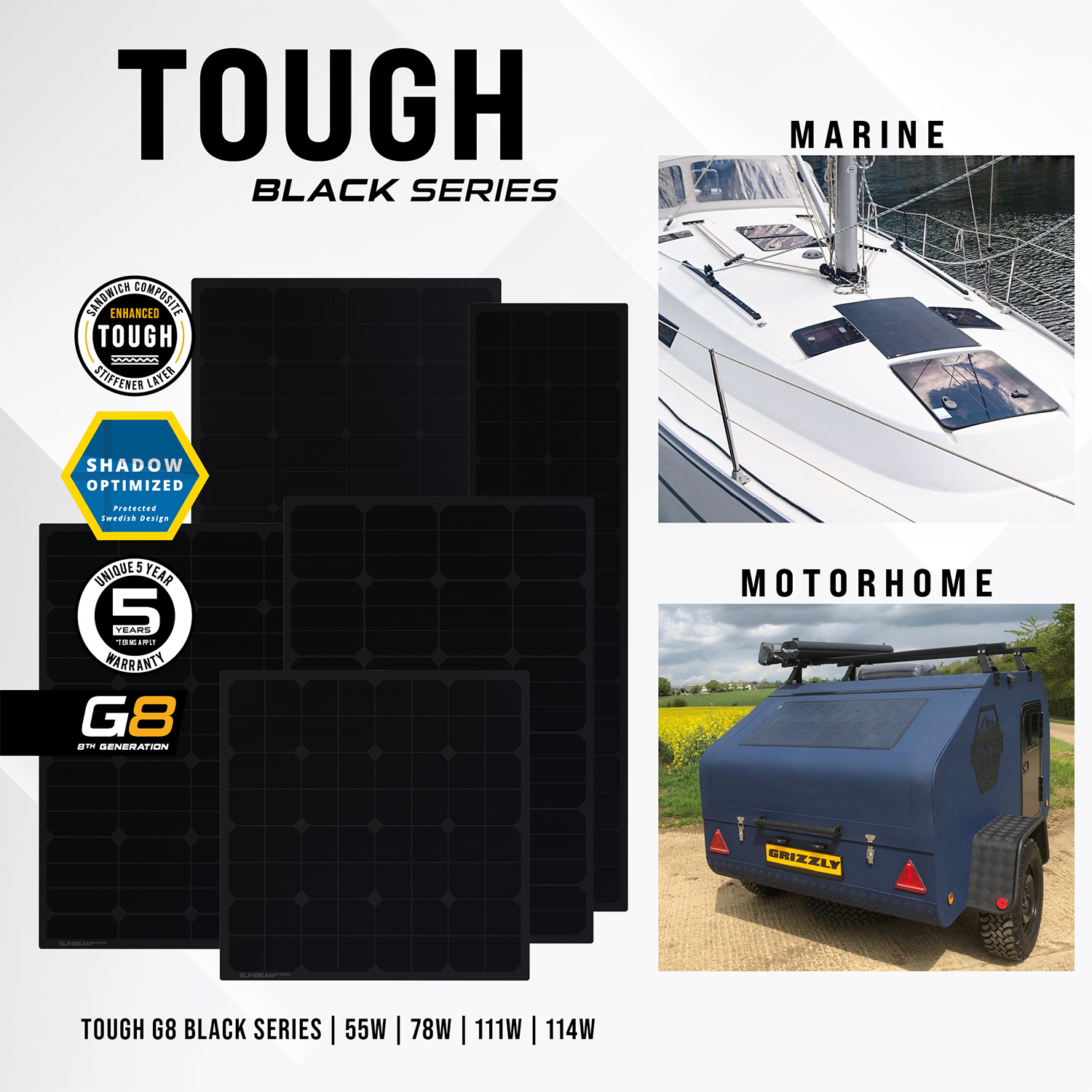 Solpanel 78w Sunbeam Tough Bl