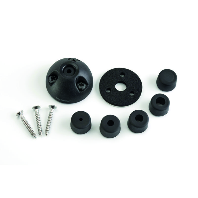 Kabelgenomföring 2-6mm Svart