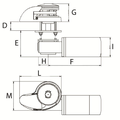 Ankarspel Italwinch Kit 1000w