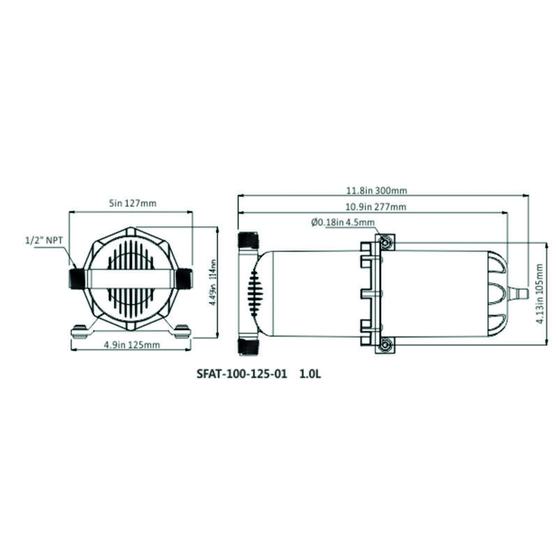 Expansionstank Plast 1l