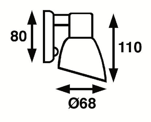 Lampa Opal Krom