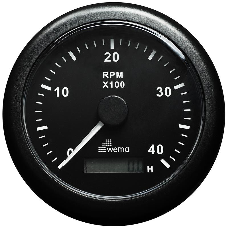Varvräknare 4000v 85mm Svart