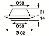 Lampa Comet Brytare Krom