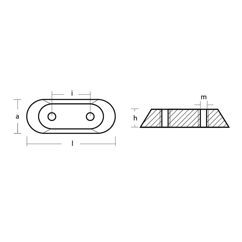 Anod Evinrude Alu 2-140hk Mini