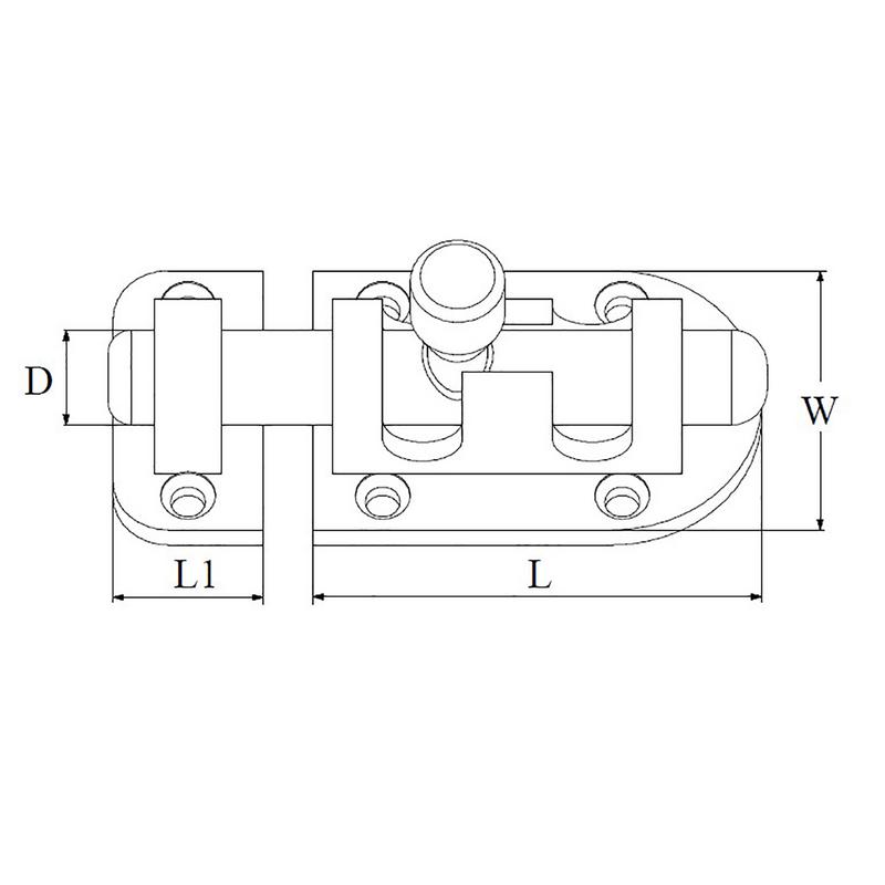 Skeppsskjutregel 75x38mm Rf