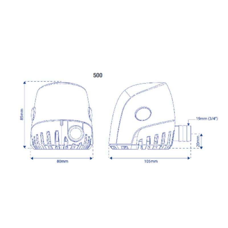 Länspump Whale Orca 500gph 12v