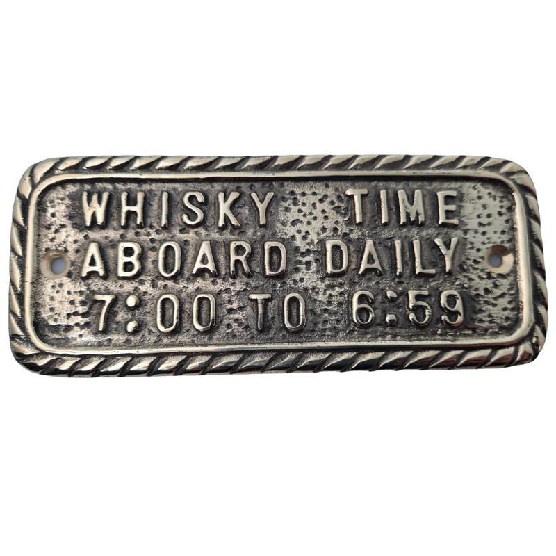 Mässingsskylt Whiskey