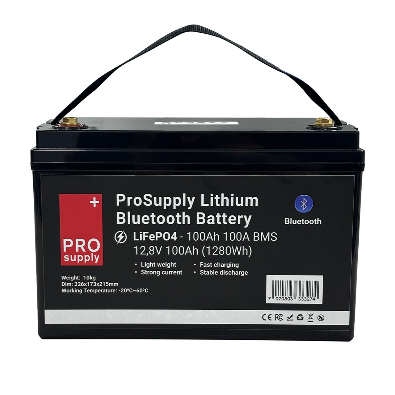 Litiumbatteri 12v 100ah Bt