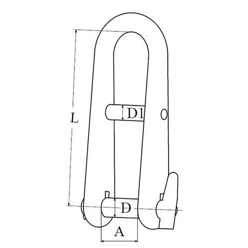 Schackel Nyckel Rf M5x40mm