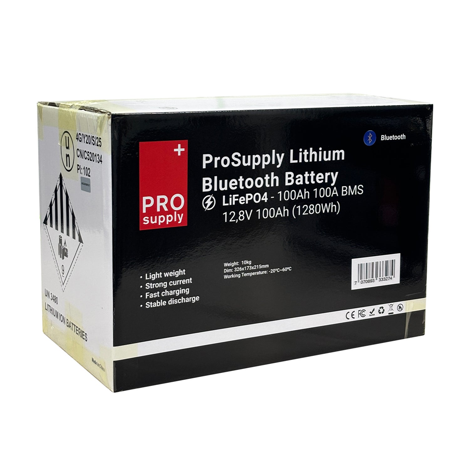 Litiumbatteri 12v 100ah Bt