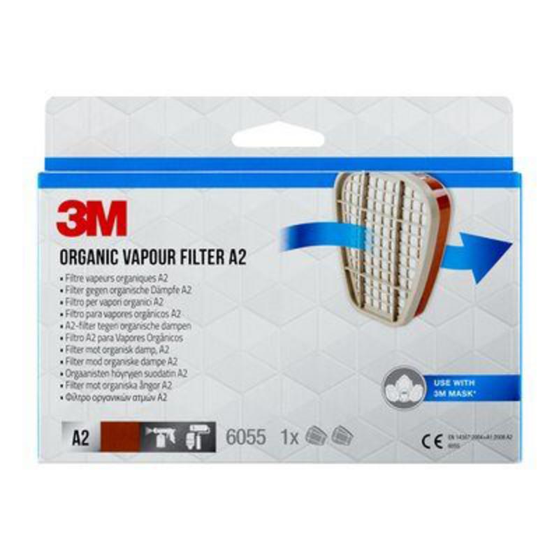 Gasfilter A2 3m 2-styck