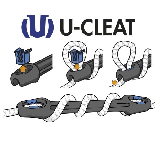 U-cleat 16-20mm Förtöjningsfj.